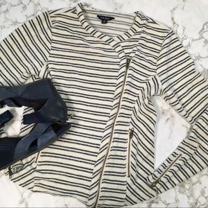 Lucky Brand Moto Zip Sweater Jacket